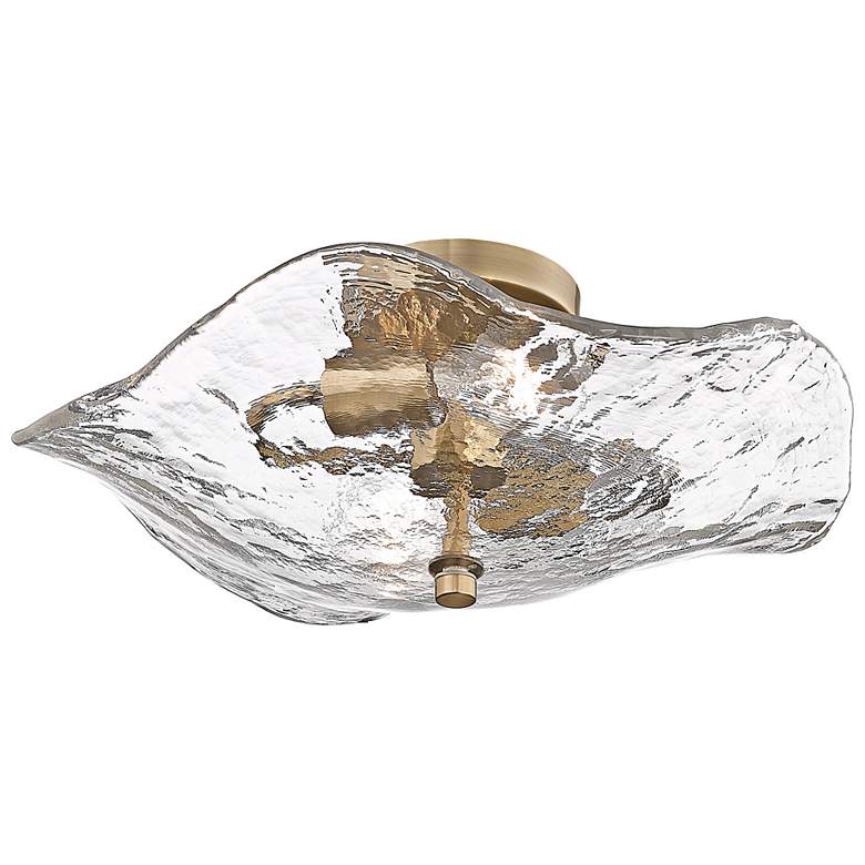 Image 6 Samara 15 1/2" Wide Modern Brass 2-Light Ceiling Light more views