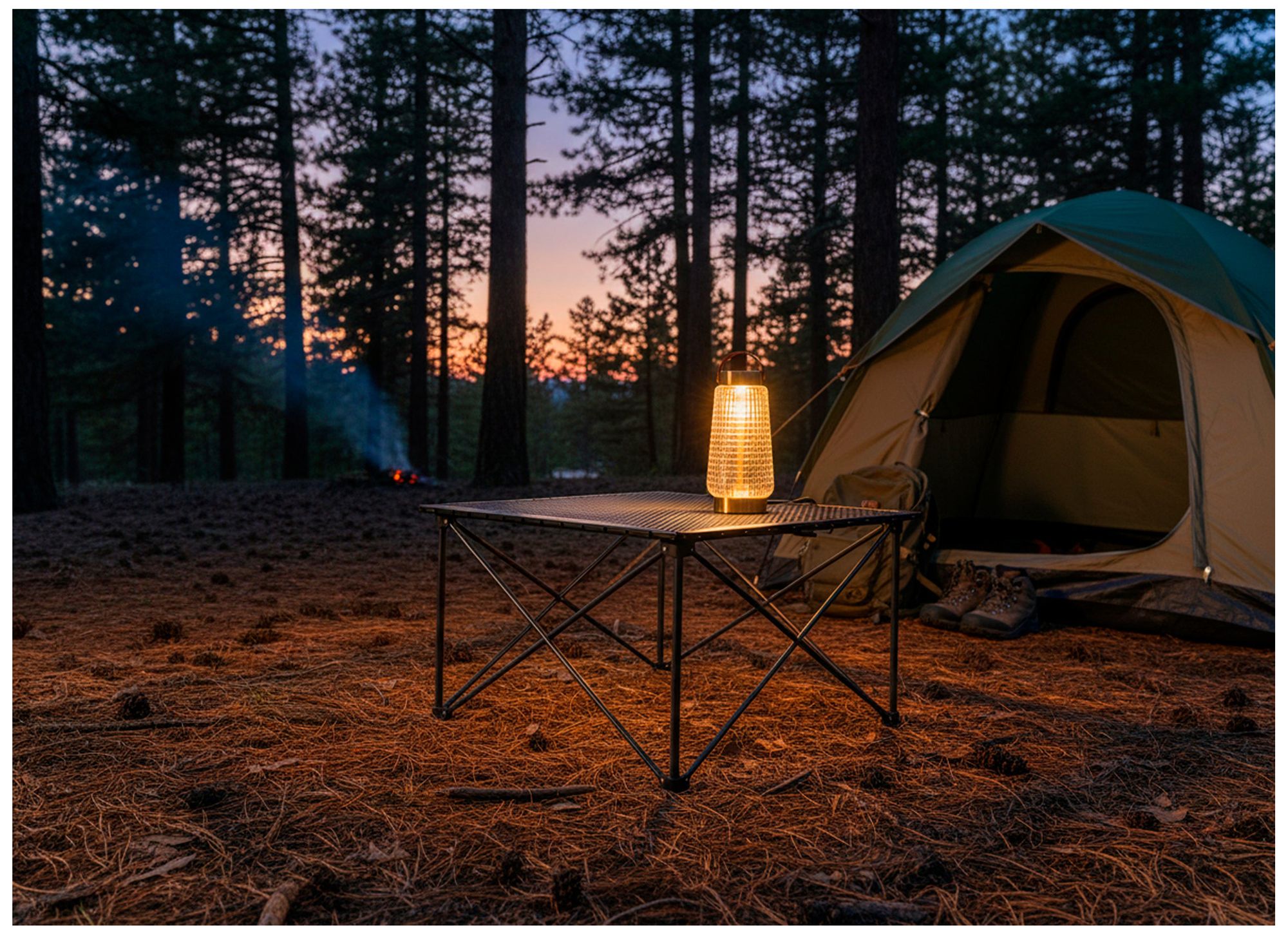 Samara Cordless LED Tall Table Lantern
