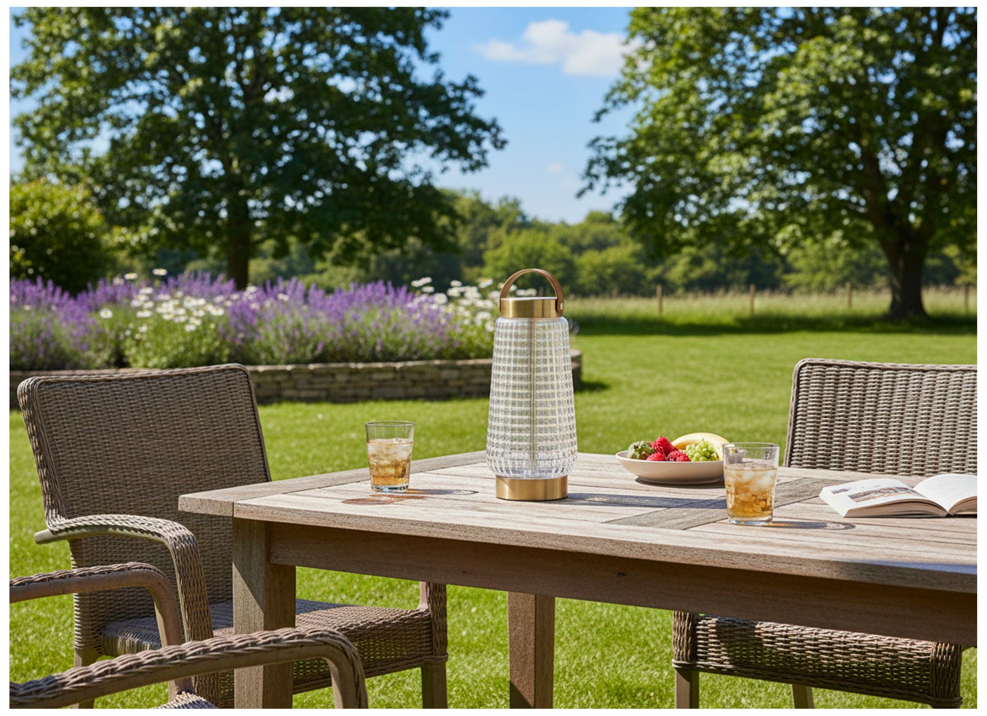 Samara Cordless LED Tall Table Lantern
