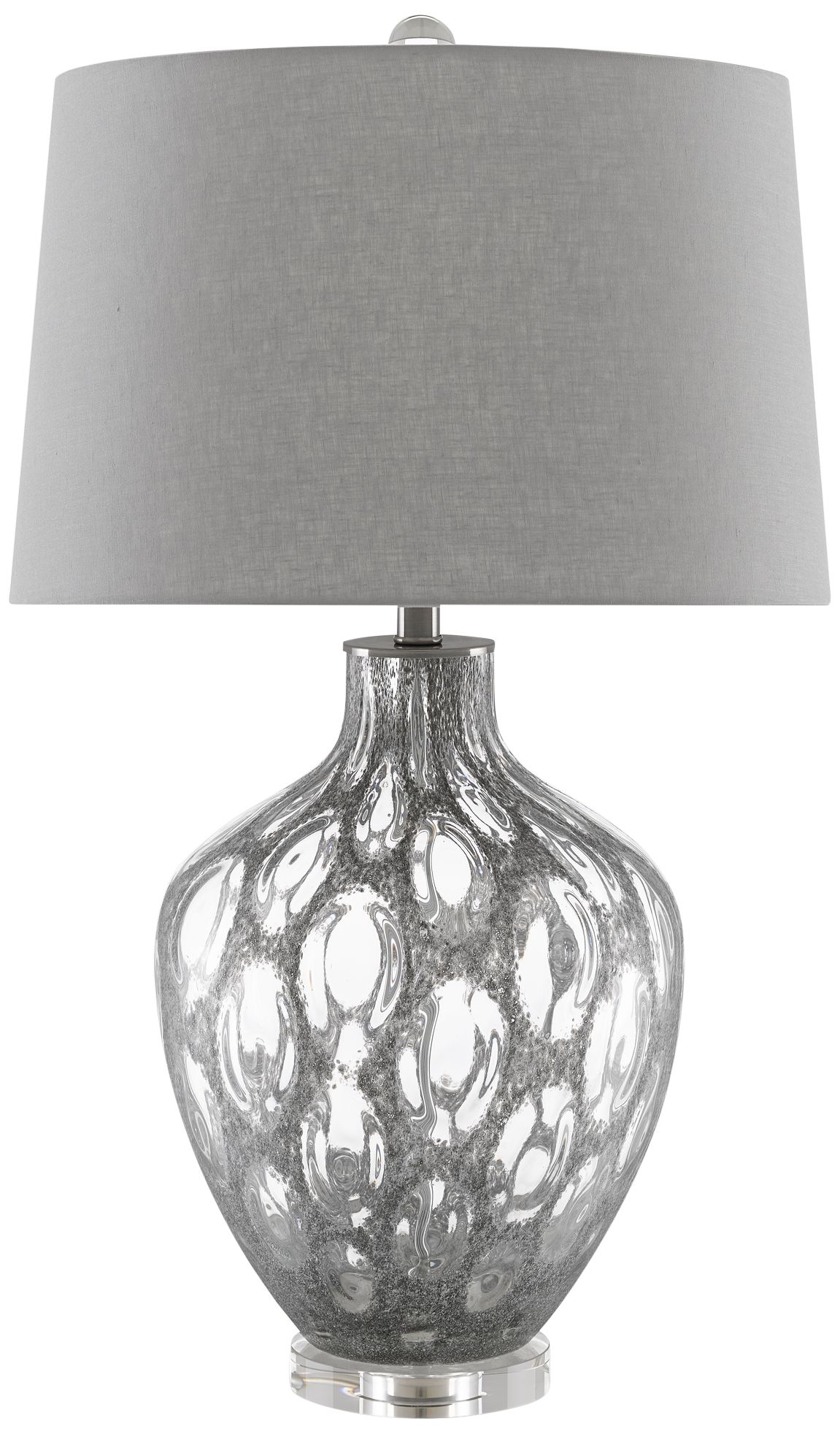 textured glass table lamp