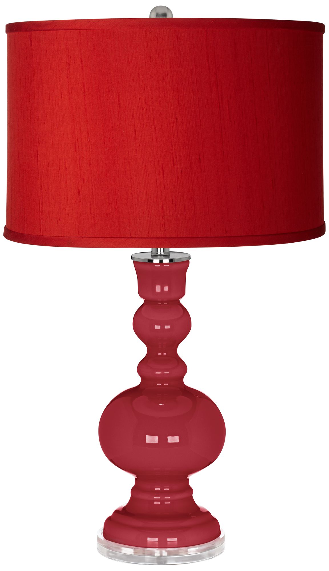 Red best sale bedside lamp