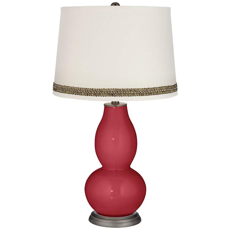 Image 1 Samba Double Gourd Table Lamp with Wave Braid Trim