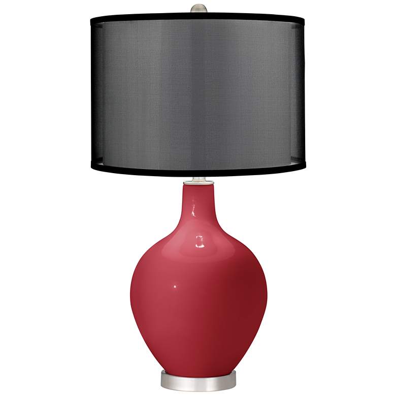Image 1 Samba Ovo Table Lamp with Organza Black Shade