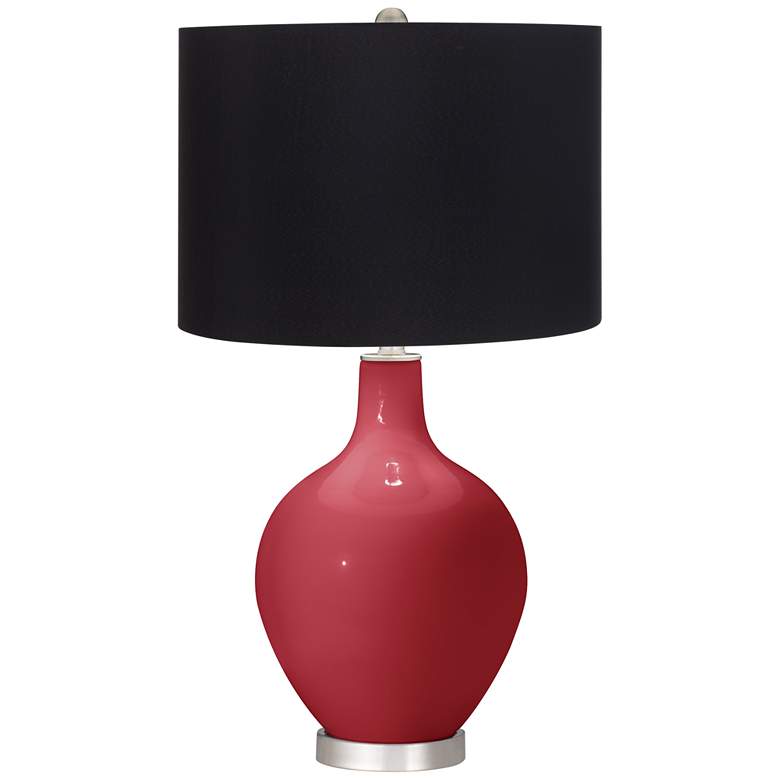 Image 1 Samba Red Black Shade Ovo Table Lamp