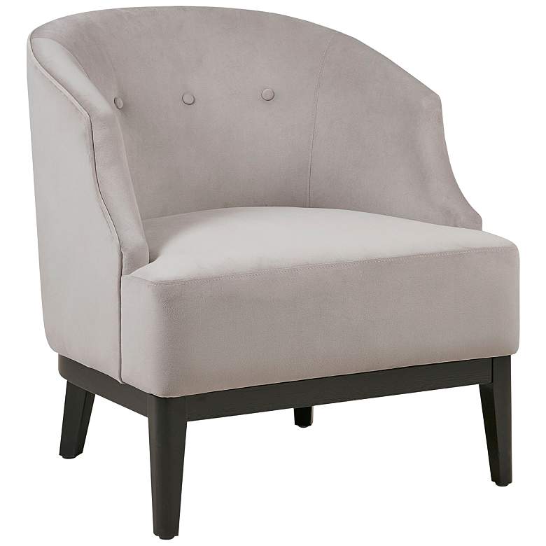 Image 2 Samba Taupe Velvet Fabric Accent Chair
