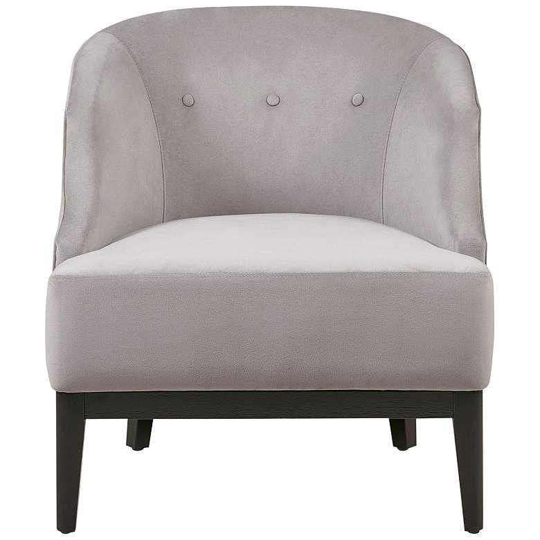 Image 6 Samba Taupe Velvet Fabric Accent Chair more views