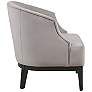 Samba Taupe Velvet Fabric Accent Chair