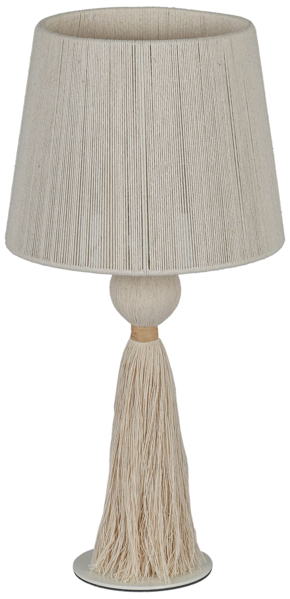 Image 3 Samba White Cotton Table Lamp more views