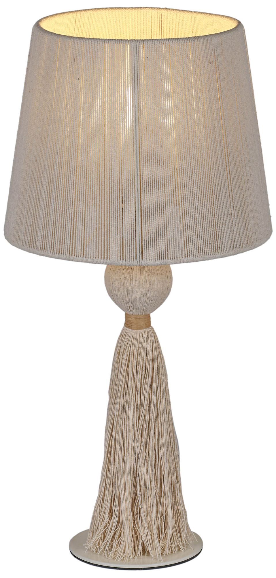 Image 4 Samba White Cotton Table Lamp more views