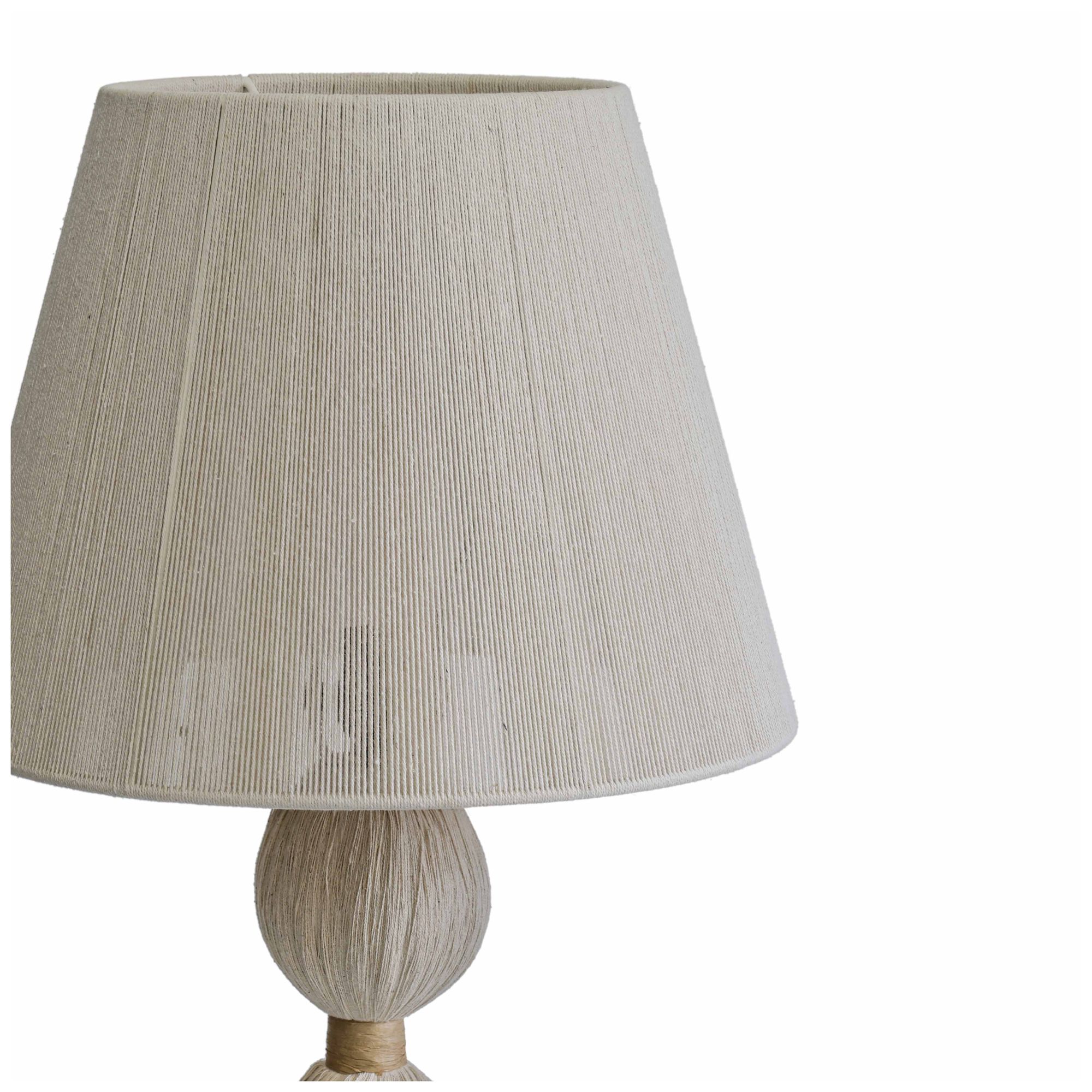 Image 5 Samba White Cotton Table Lamp more views