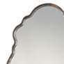 Samia Metallic Silver Iron 20 3/4" x 36" Oval Wall Mirror