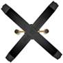 6_Sammi 20" Wide Black and Lacquered Brass 2-Light Pendant more views