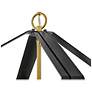 7_Sammi 20" Wide Black and Lacquered Brass 2-Light Pendant more views
