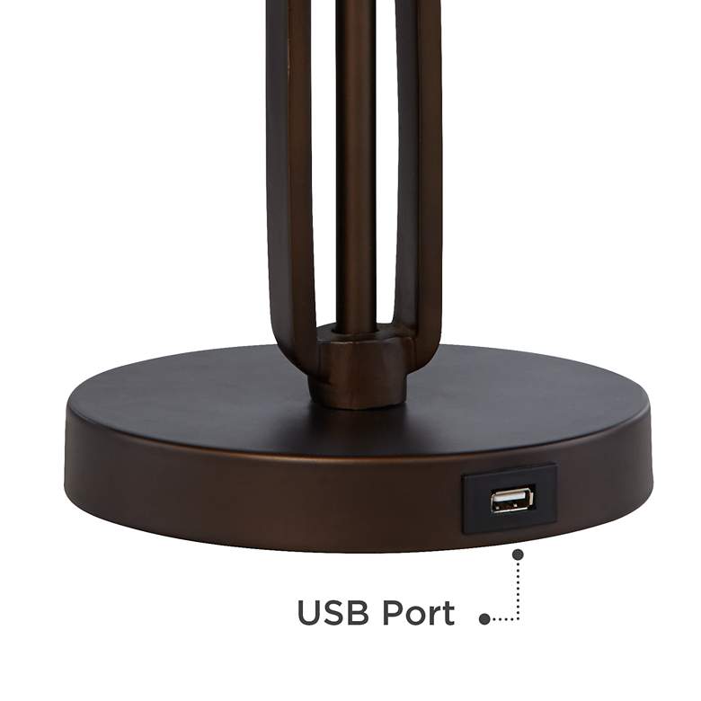Samuel Mica Shade Swing Arm USB Desk Lamps - Set of 2 more views