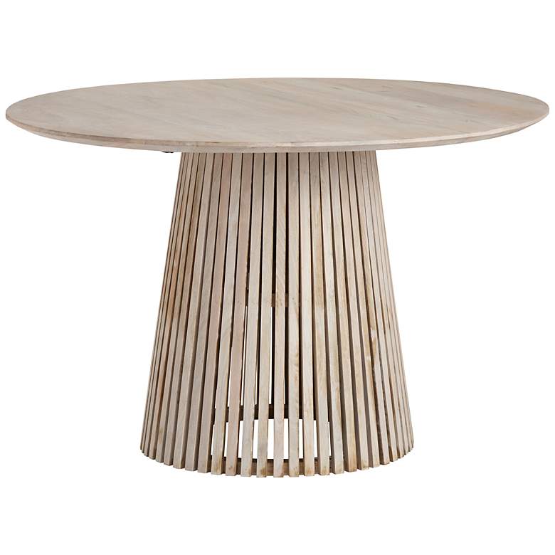 Image 1 San Bernadino 48" Wide Natural Wood Round Dining Table