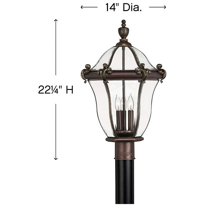 Image 4 San Clemente 22 1/4" High Copper Bronze Outdoor Post Light more views