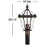 4_San Clemente 22 1/4" High Copper Bronze Outdoor Post Light more views