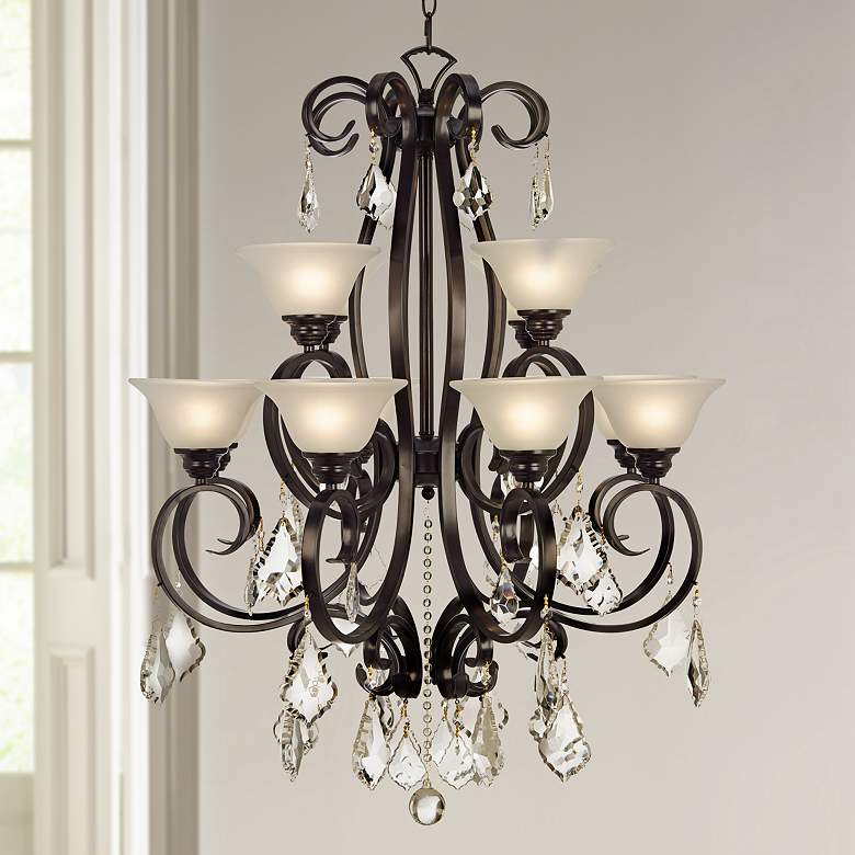 Image 1 San Dimas Collection 32 inch Wide Black Chandelier