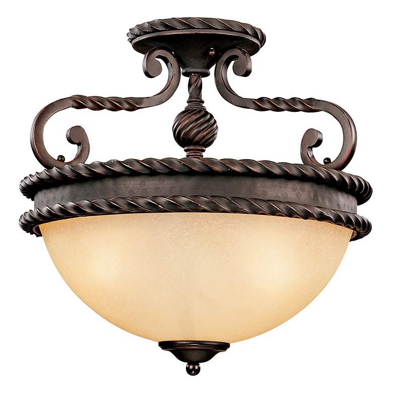 Image 1 San Gallo Collection 15 3/4 inch Wide Semiflush Ceiling Light