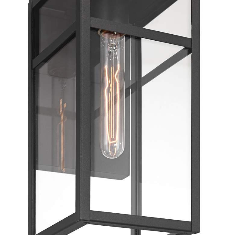 Image 4 San Lucas 14 1/2" High Sand Black Outdoor Wall Light Set of 2 more views