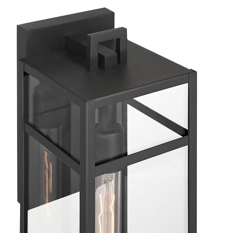 Image 4 San Lucas 18 3/4" High Sand Black Outdoor Wall Light Set of 2 more views