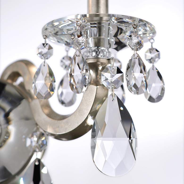 Image 3 San Marco 14"H x 14"W 2-Light Crystal Wall Sconce in Antique Silv more views