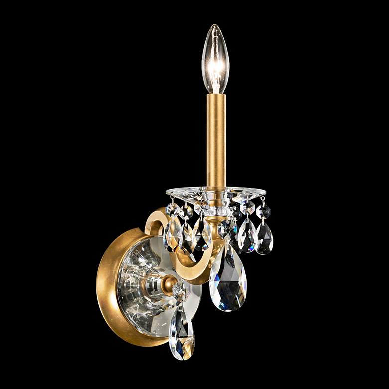 Image 2 San Marco 14"H x 5.6"W 1-Light Crystal Wall Sconce in Heirloom Go more views