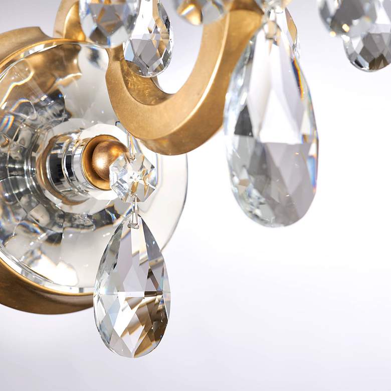 Image 3 San Marco 14"H x 5.6"W 1-Light Crystal Wall Sconce in Heirloom Go more views