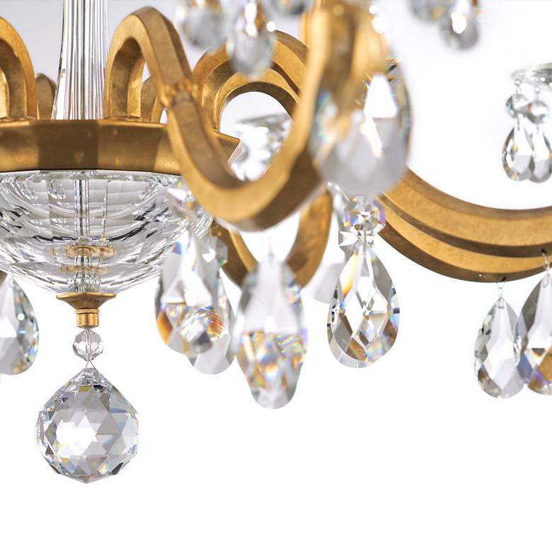 Image 3 San Marco 26.8"H x 32.3"W 8-Lt Crystal Chandelier in Hrlm Gold more views