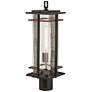 San Marcos 20 1/2" High Black and Copper Outdoor Post Light