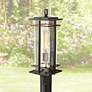 San Marcos 20 1/2" High Black and Copper Outdoor Post Light