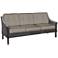 San Marino Brown Weave and Cast Ash Outdoor Sofa