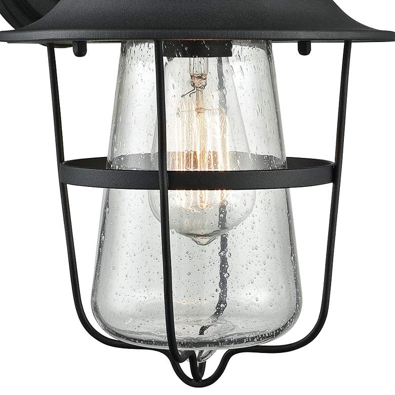 Image 2 San Mateo 15" High Textured Matte Black Outdoor Wall Light more views