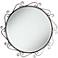 San Miguel Bronze Iron Scroll 36" Round Wall Mirror