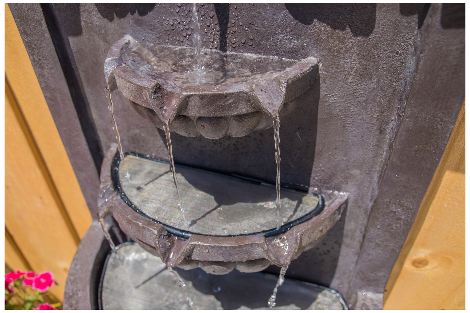 San Pablo 34.63" High Plum Bronze Wall Fountain