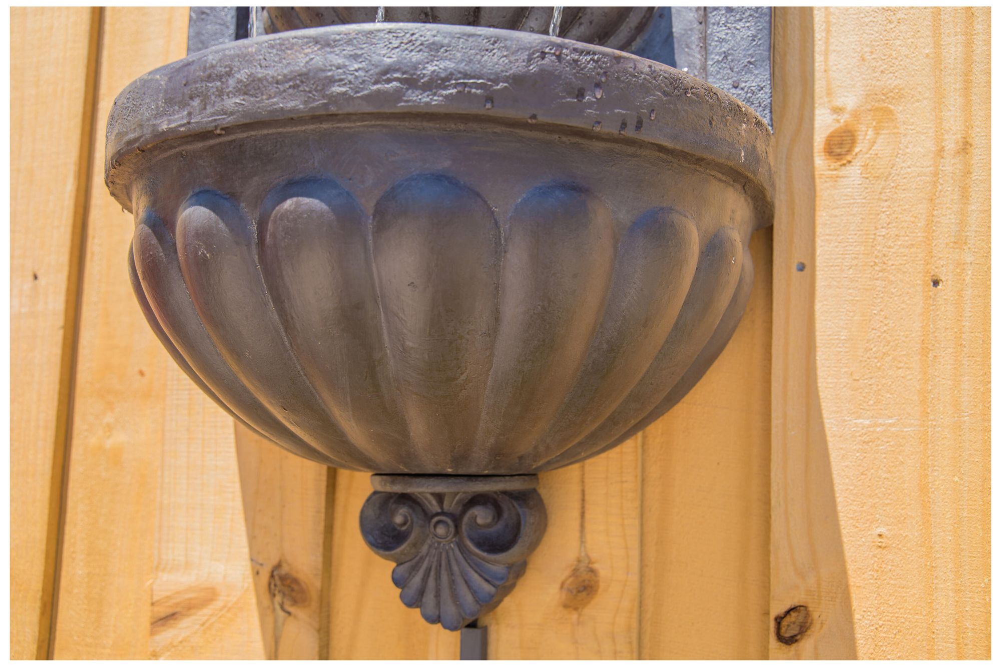 San Pablo 34.63" High Plum Bronze Wall Fountain