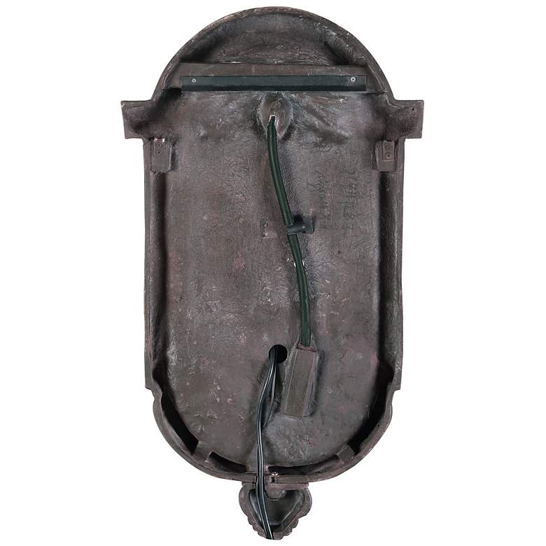 Image 3 San Pablo 34.63" High Plum Bronze Wall Fountain more views