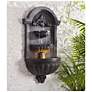 4_San Pablo 34.63" High Plum Bronze Wall Fountain more views