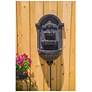 5_San Pablo 34.63" High Plum Bronze Wall Fountain more views