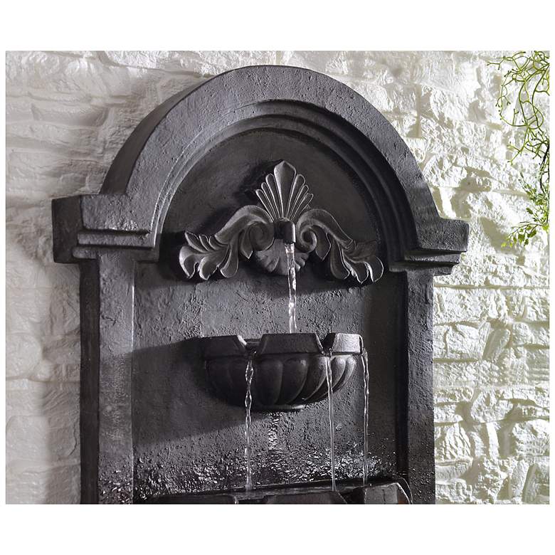 Image 6 San Pablo 34.63" High Plum Bronze Wall Fountain more views