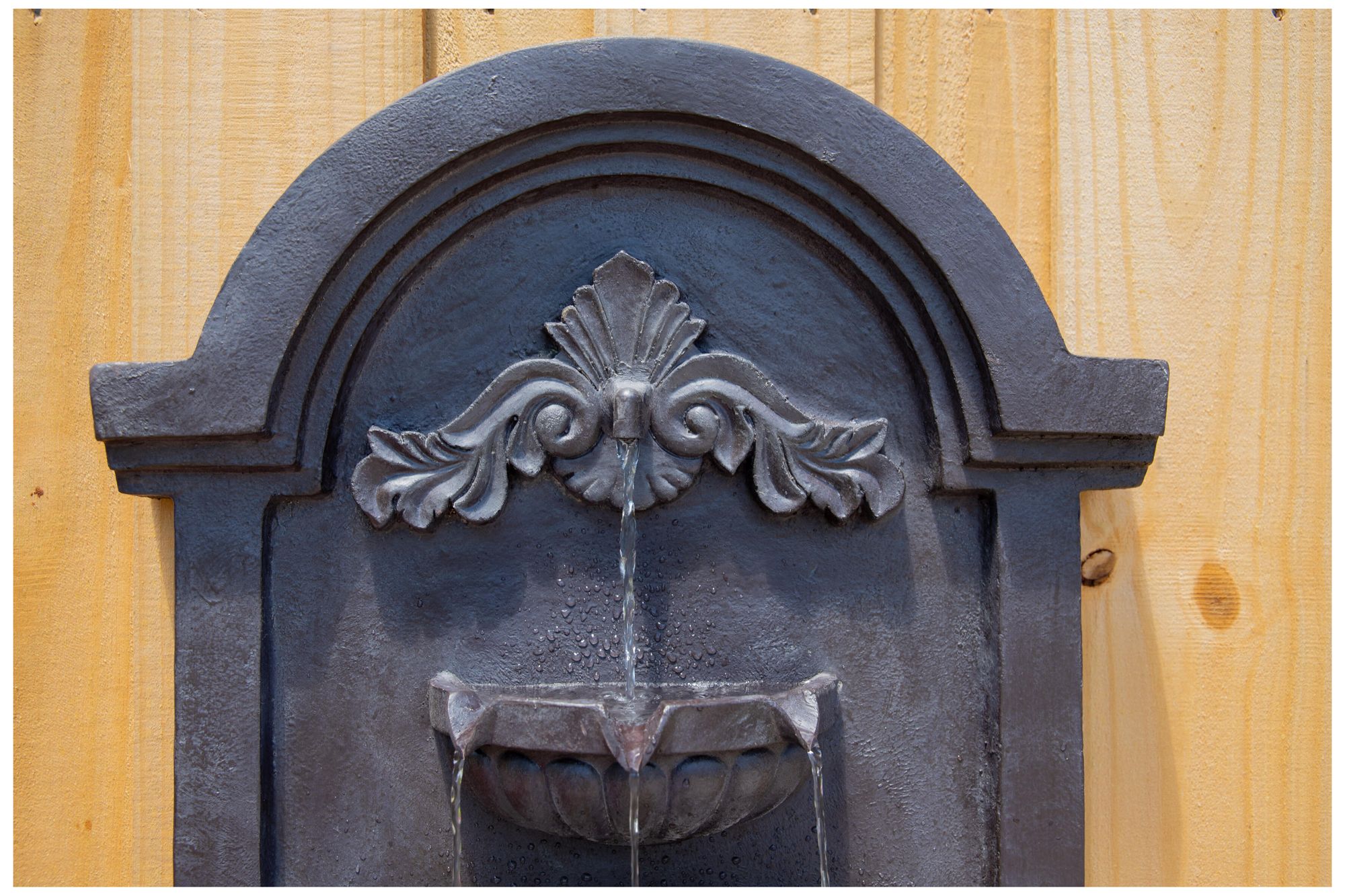 San Pablo 34.63" High Plum Bronze Wall Fountain