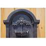 San Pablo 34.63" High Plum Bronze Wall Fountain