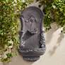1_San Pablo Grey Ornate 33" High Wall Fountain by John Timberland