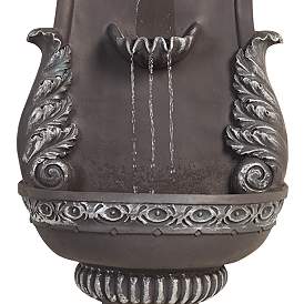 Image5 of San Pablo Grey Ornate 33" High Wall Fountain by John Timberland more views