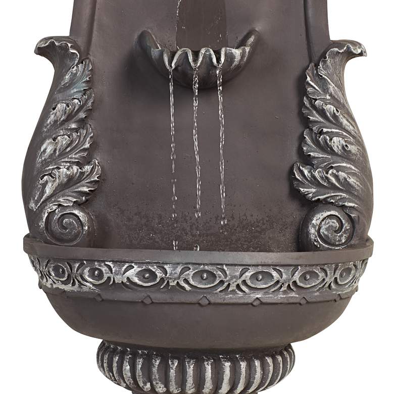 Image 5 San Pablo Grey Ornate 33" High Wall Fountain by John Timberland more views