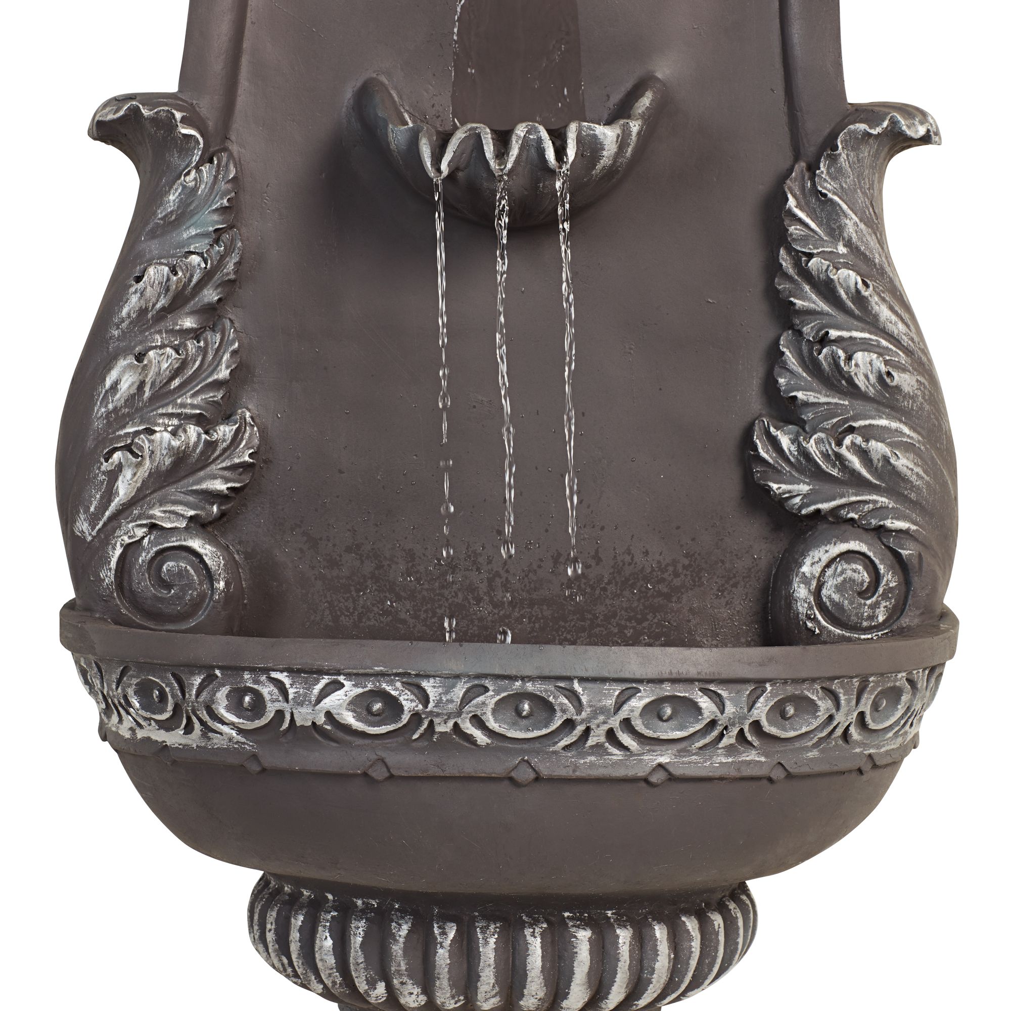 Image 5 San Pablo Grey Ornate 33" High Wall Fountain by Regency Hill more views