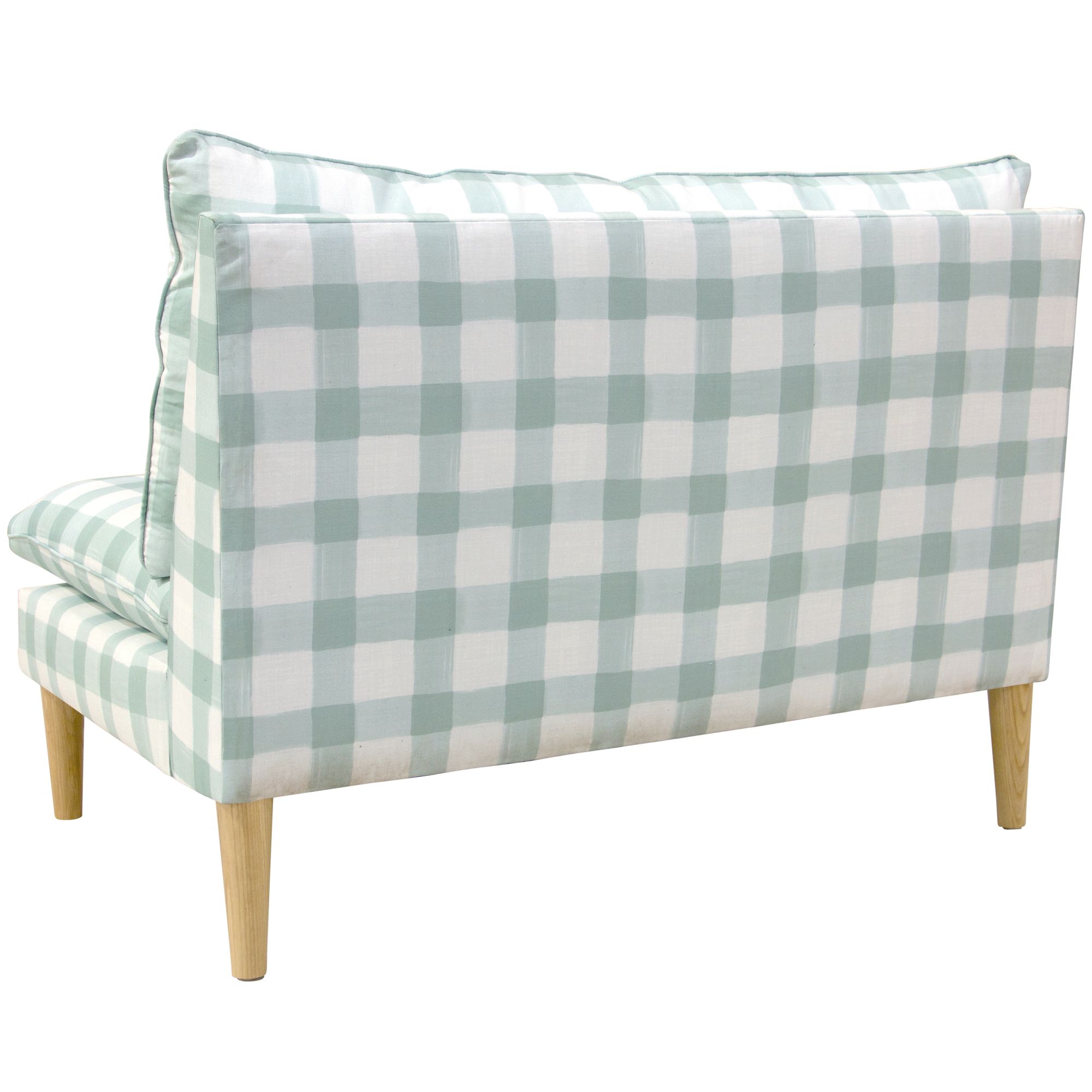Image 4 San Simeon Buffalo Square Mint Armless Loveseat - Made to Order more views