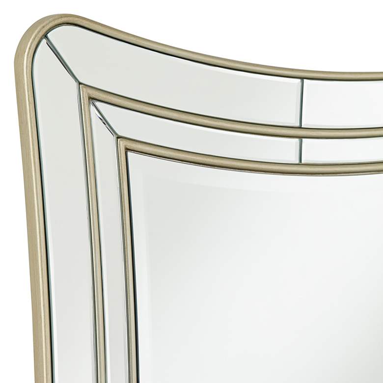 Image 3 San Simeon Matte Champagne 26" x 40" Rectangular Wall Mirror more views
