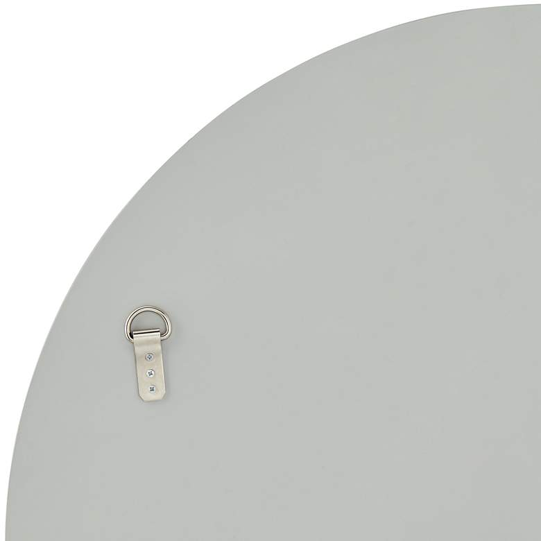 Image 4 San Simeon Matte Champagne 31 3/4" Round Wall Mirror more views