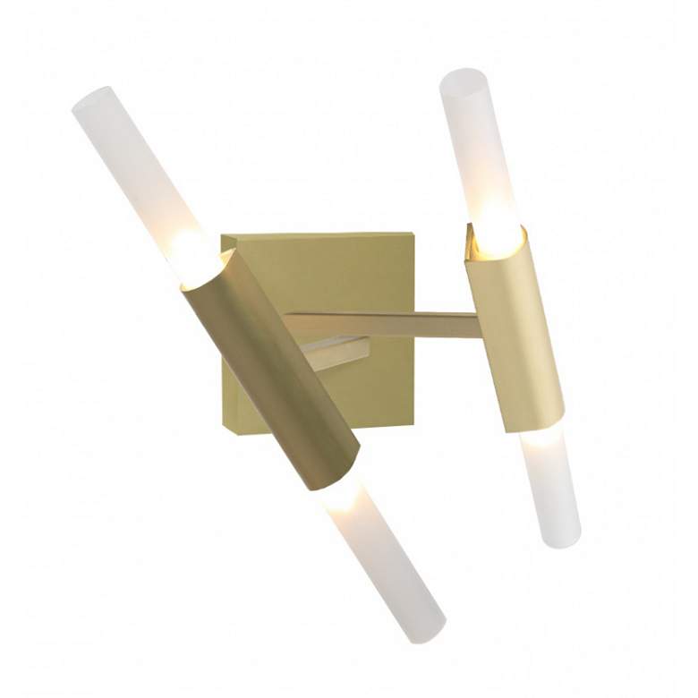 Image 1 SAN VICENTE 9.5" H LED SCNC BRUSH BRASS